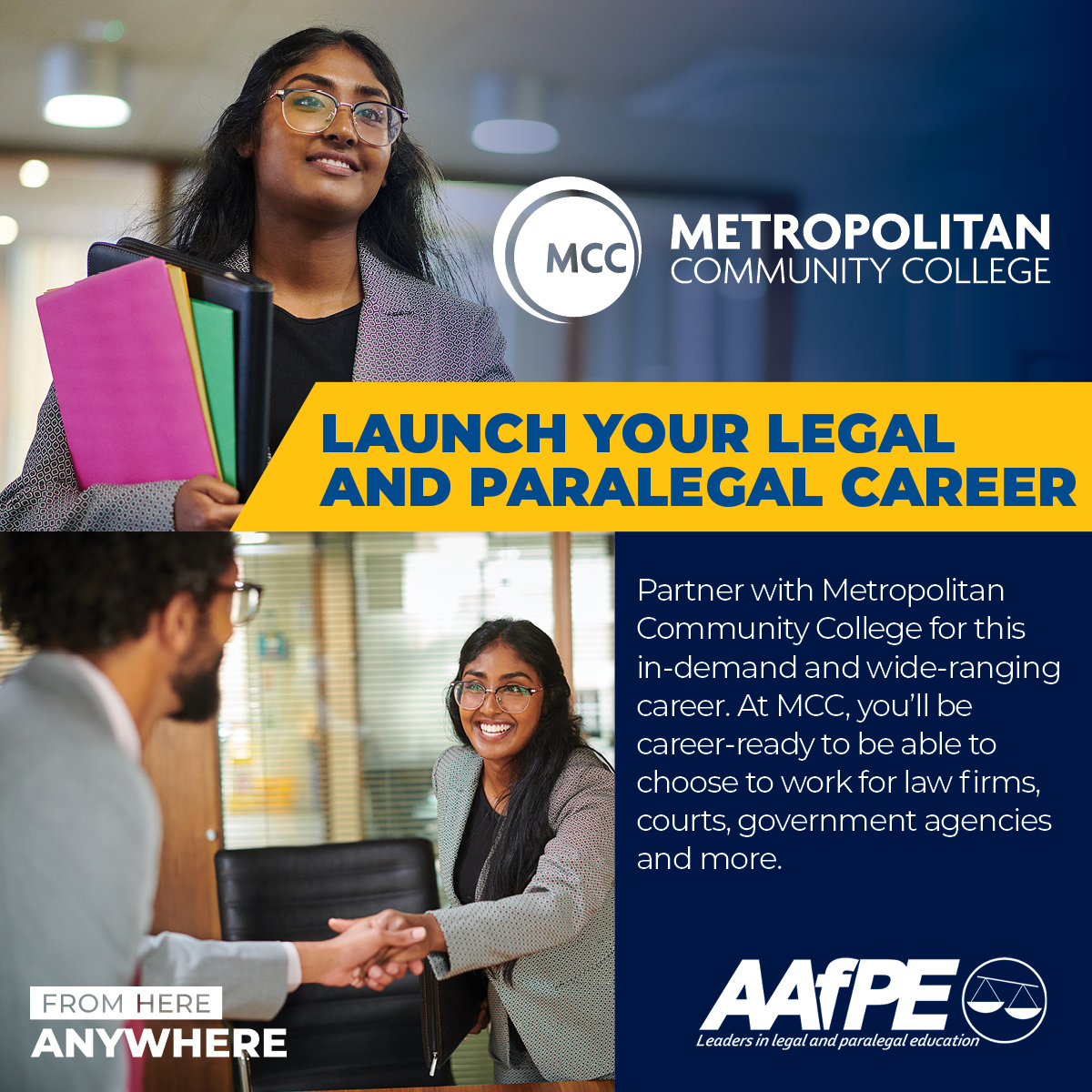 Turn your passion for law into a rewarding career. Paralegals play a vital role in the legal system, handling many tasks similar to attorneys. Work in law firms, courts or government—across criminal, family, contracts, real estate, immigration &amp; more. mcckc.edu/programs/paral…