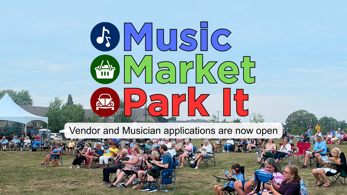Vendor and Musician applications are open for Music, Market &amp; Park It in #WestLincoln!

#MusicMarketandParkIt is a 6-week summer event series that combines a concert, vendors' market and car show.

👉 Apply to be a vendor or performer: westlincoln.ca/en/recreation-…