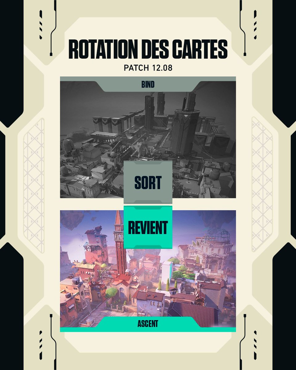ROTATION DES CARTES EN COMPÉTITION POUR L'ACTE III DE LA V26

Bind sort et Ascent est de retour.