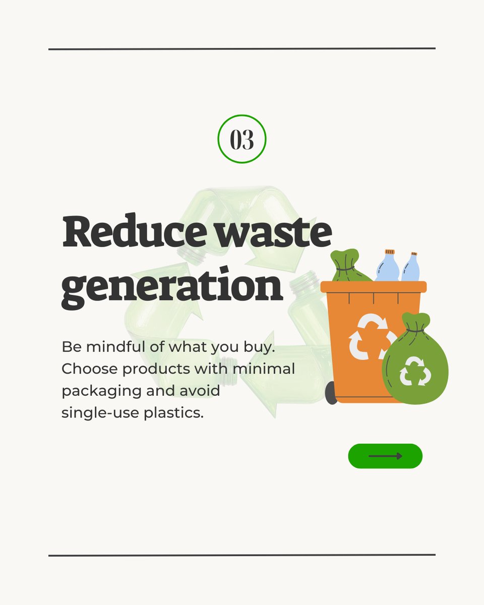 AfricanARDA's tweet photo. Your waste habits affect your health and your surroundings.
Swipe to see simple ways to manage your waste better →

#WasteManagement 
#CleanEnvironment 
#HealthyLiving 
#PublicHealth 
#SustainableLiving 
#EnvironmentalAwareness https://t.co/I2LkWwjMPQ