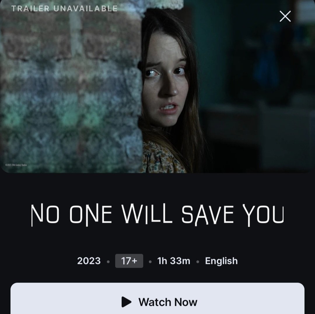 westlyputra's tweet photo. #NowWatching | "No One Will Save You" | 2023 | Disney+ https://t.co/TQnND6b8K4