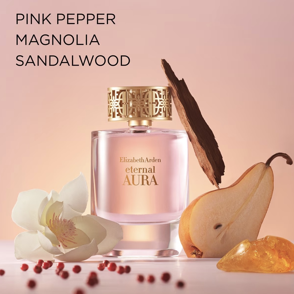 Arden has just launched its first pillar fragrance in 9 years. It's an amber-floral fragrance for her that blends notes of dragon fruit, pear, magnolia, pink peony, rose, sandalwood &amp; sweet tonka bean. It has a soft, ambery warmth in the dry down.
