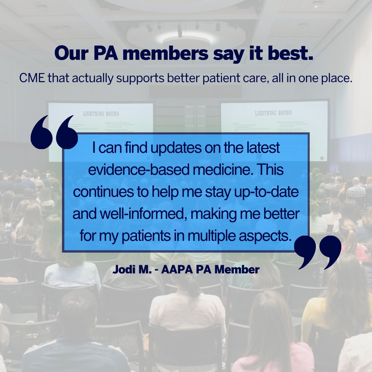 American Academy of Physician Associates tweet media