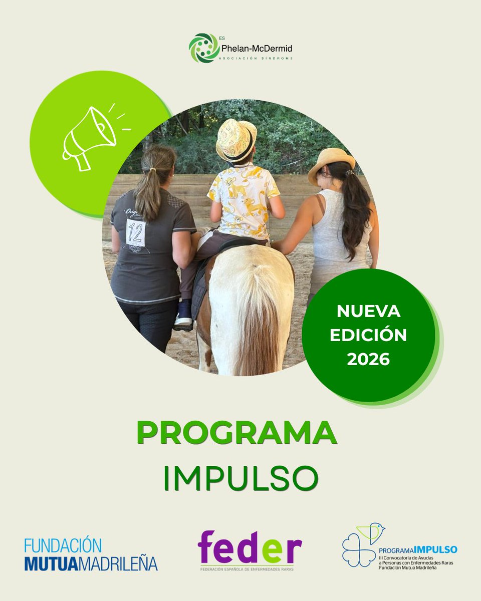 PhelanMcDermid's tweet photo. ℹ️ Este 2026, @fundacionmutua y @FEDER_ONG vuelven a presentar su #ProgramaIMPULSO.🚀
💪 En esta ocasión, volvemos a presentarnos para contar con este gran impulso, que beneficia a más de 250 familias #Phelan.
💚¡Muchas gracias! https://t.co/0fYuS88wQK