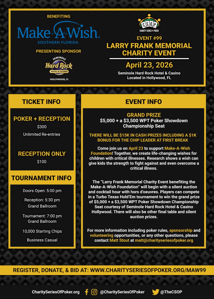 CharitySeriesOfPoker tweet media
