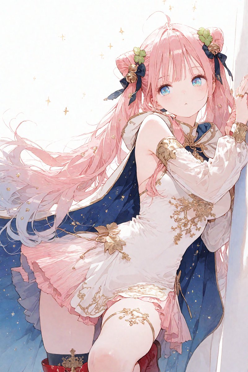 Iridescent Bell Fairy Set
虹色に輝くベルフェアリーセット
ちゅーぱーちゅーぱーかわいい！！
Super super cute!!
👉Noteフォロー
👉Follow on Patreon 
画像にプロンプト有り 
Prompt in the pic 
#Mocha_prompt
SFW illustration