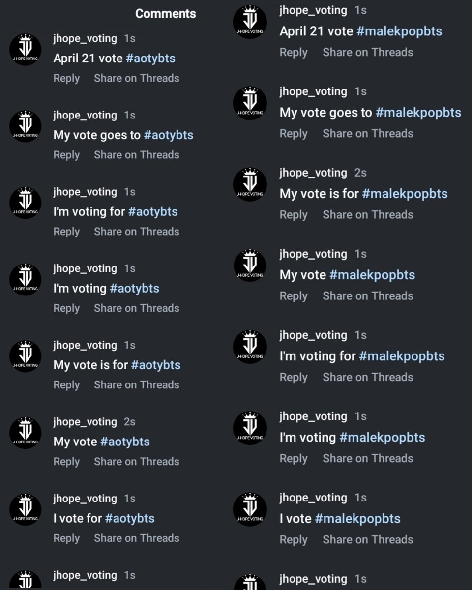 J-HOPE VOTING tweet media