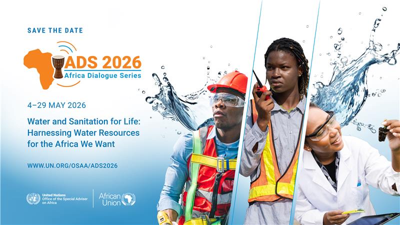 africarenewal's tweet image. 🗓️ Save the date! The #AfricaDialogueSeries kicks off in May! Join us for a month of critical discussions on the theme:

🚰“#Water and #Sanitation for Life: Harnessing water resources for the #Africa we want.”

➡️ More info: un.org/osaa/ads

#ADS2026 #Agenda2063 #SDG6