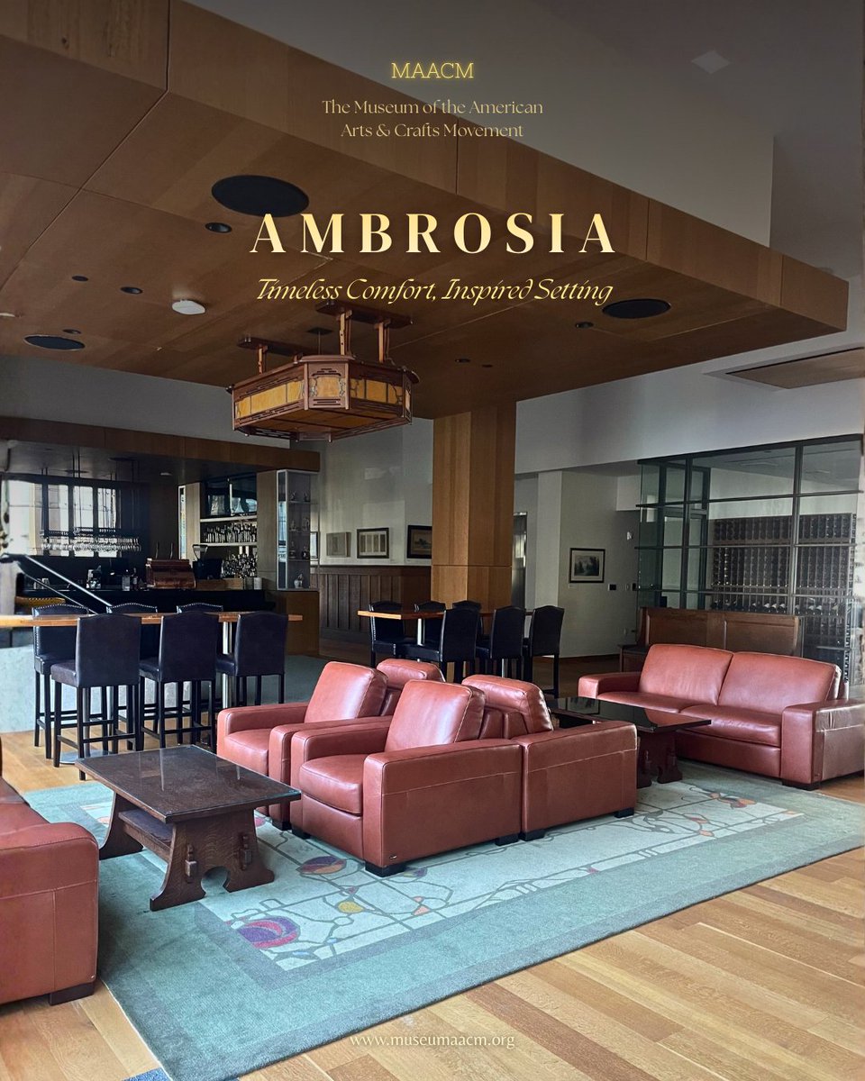 Museum_AACM's tweet photo. Meet Ambrosia, MAACM’s best kept secret! Perfect for meeting, cocktail parties, and receptions, Ambrosia is versatile and timeless. https://t.co/x6bX32L97J