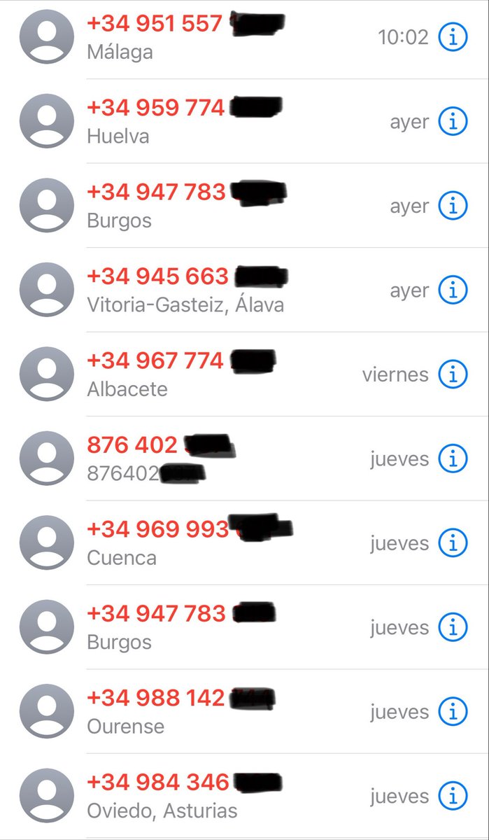 montsetgn's tweet photo. Y siguen y siguen...
Puedo decir ya que es ACOSO? 
Que se puede hacer???
Pq bloquear CADA uno no sirve.
Hay q cambiar leyes ya!!!🙏
@movistar @Telefonica 
#leyes #RPGD #Lopd  #acosotelefonico #proteccion https://t.co/IUDpgHsvW1
