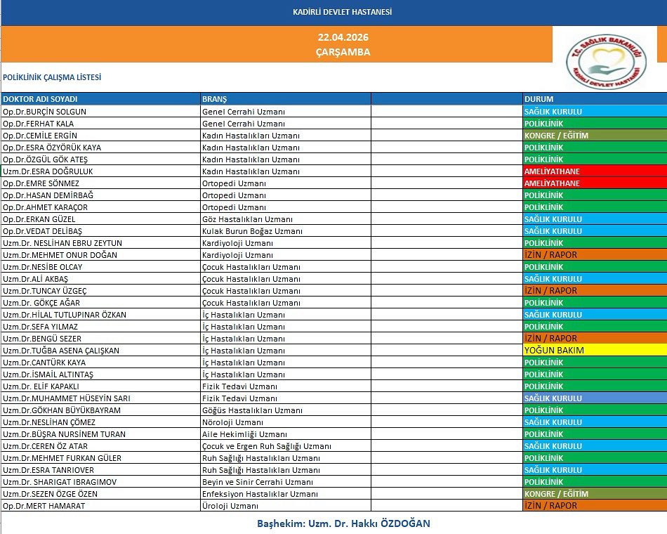 Kadirli Devlet Hastanesi tweet media