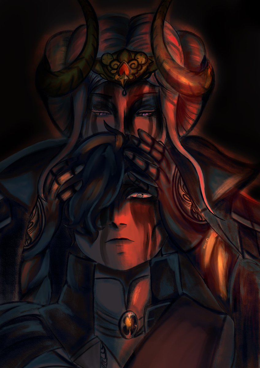 Loyalty can blind someone’s judgement 
Anyway. Art for my upcoming Ferdibert fic 
#fe3h #edelgard #hubert #fireemblem