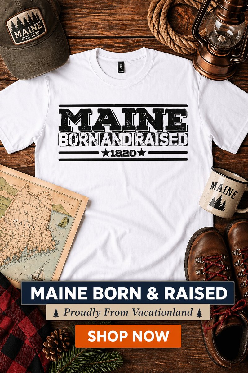 HuntBrush's tweet image. Maine Born and Raised 1820

redbubble.com/shop/ap/140421…

#teepublic #teepublicartist #redbubbleartist #redbubble
#teepublicshirts #printondemandshirt #tshirts #pod #tshirtdesign