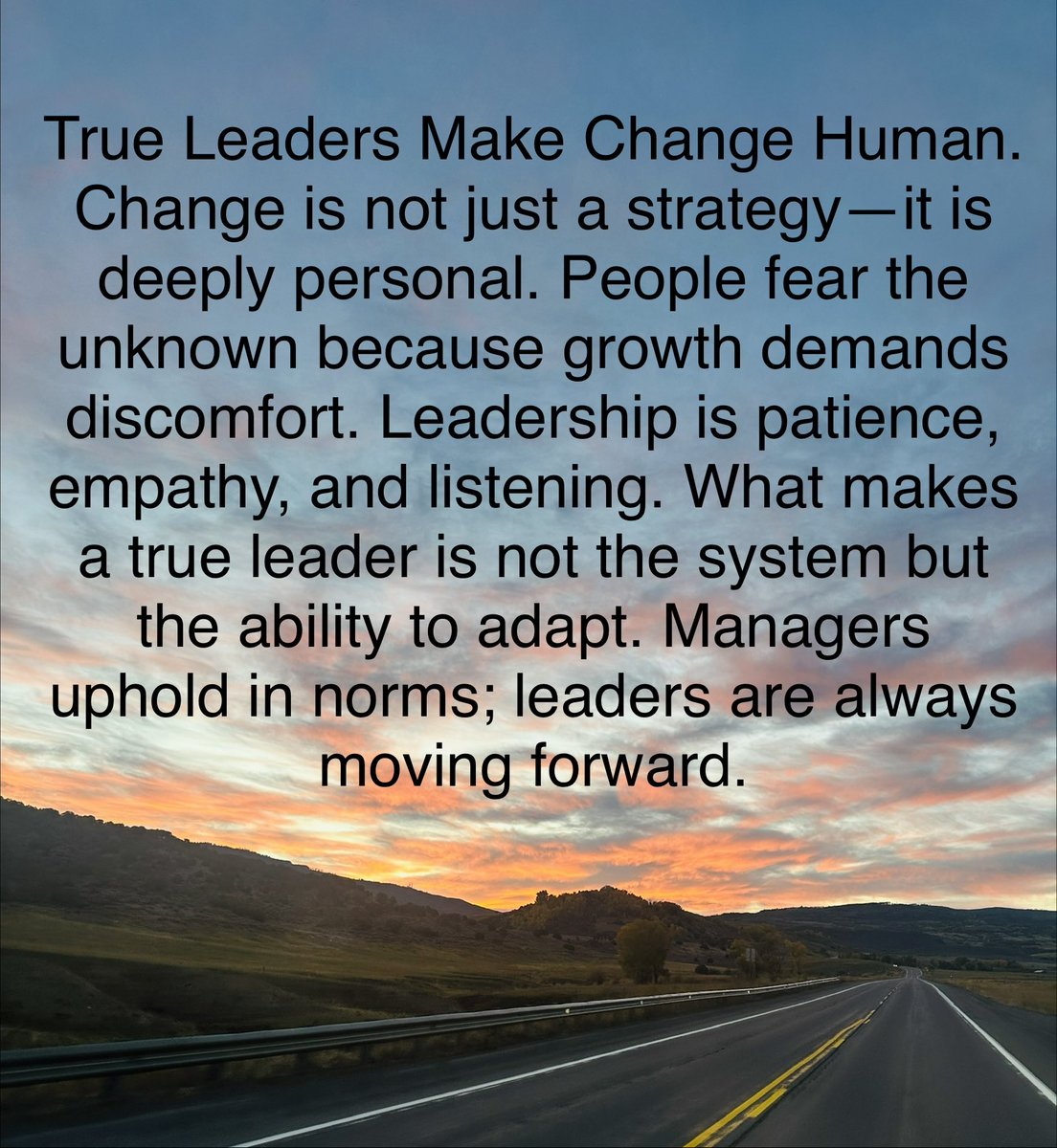 GriselRwallace's tweet image. You will make many changes to prepare your school for 26-27. Don’t forget how deeply personal change is for everyone. Be patient and listen. #principal #leader #change #patient #human