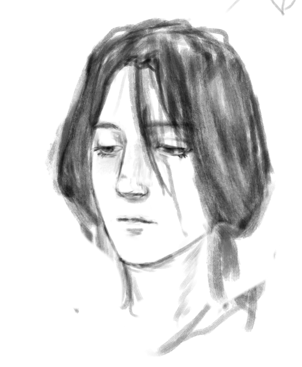 flanseo's tweet photo. Another one of my characters! 
He appeared before in my debut post
----- 
#art #sketch #portrait #OC https://t.co/vn2QRtdn6f