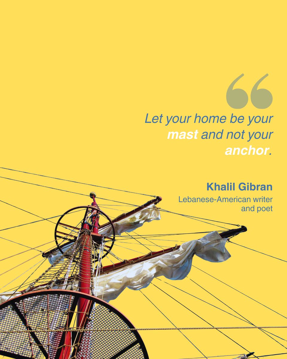 LakeishaMS2020's tweet image. “Let your home be your mast and not your anchor.”
― Khalil Gibran 😉

#QuoteOfTheDay #RealEstateWisdom #HomeInspiration #LifeQuotes #PropertyGoals #HomeSweetHome