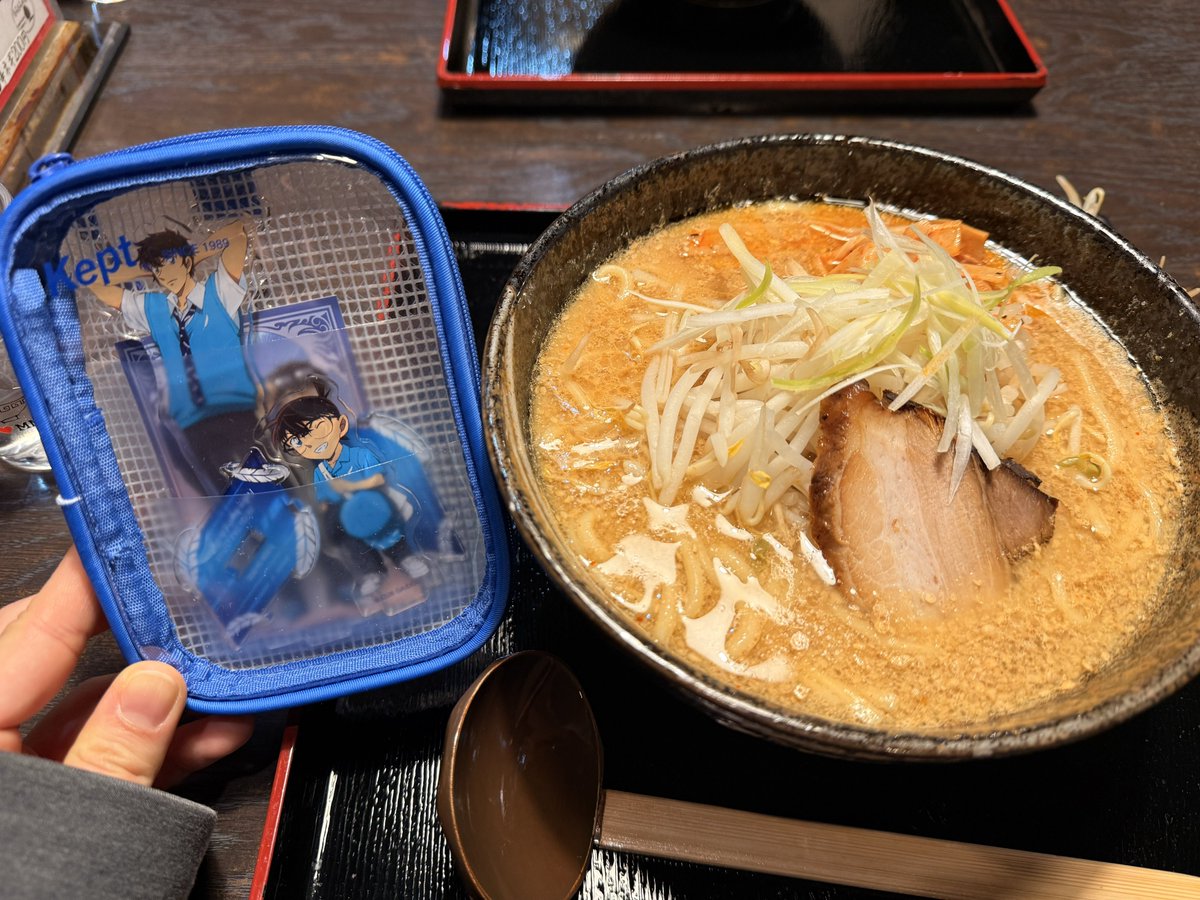 松コと一緒にラーメン😚