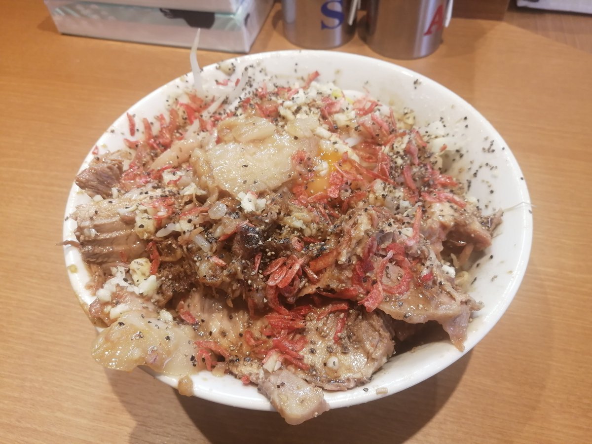 2_point_9's tweet photo. ラーメン池田屋東京高田馬場店＠高田馬場
エビ汁無し 1600円
うま😋
#ラーメン #つけ麺 #高田馬場ラーメン #高田馬場グルメ #中華そば #ラーメン食べ歩き https://t.co/W2bs8AvMpc