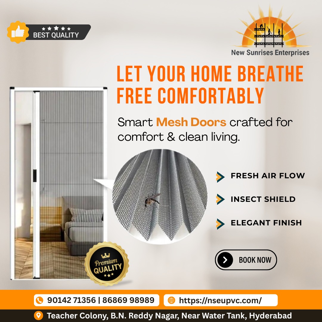 Newsunrise1464's tweet photo. ๐ฟ Let your home breathe with smart mesh doorsโfresh air, insect protection & elegant design in one solution.
๐ 90142 71356 | 86869 98989
๐ https://t.co/iA8pUx3fNz
#MeshDoors #HomeImprovement #FreshAir #InsectProtection #UPVC #ModernHomes #SmartLiving #HomeUpgrade #HealthyHome https://t.co/SaQpHsUiD0