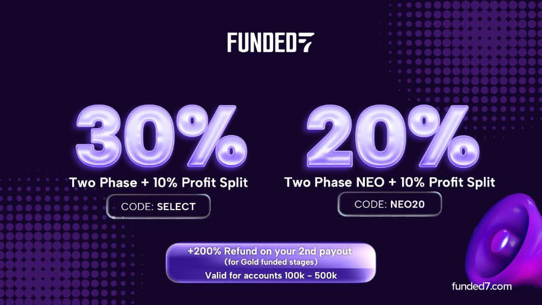 _Ibrahieim's tweet photo. Level up your trading journey with unbeatable April deals from Funded7 🚀

🔥 30% OFF Two Phase Challenges + 10% Profit Split
Use code: SELECT

⚡ 20% OFF Two Phase NEO + 10% Profit Split
Use code: NEO20

This is your chance. Don't miss out! 
https://t.co/b5PBXXcd6S?… https://t.co/XbY776GJx3