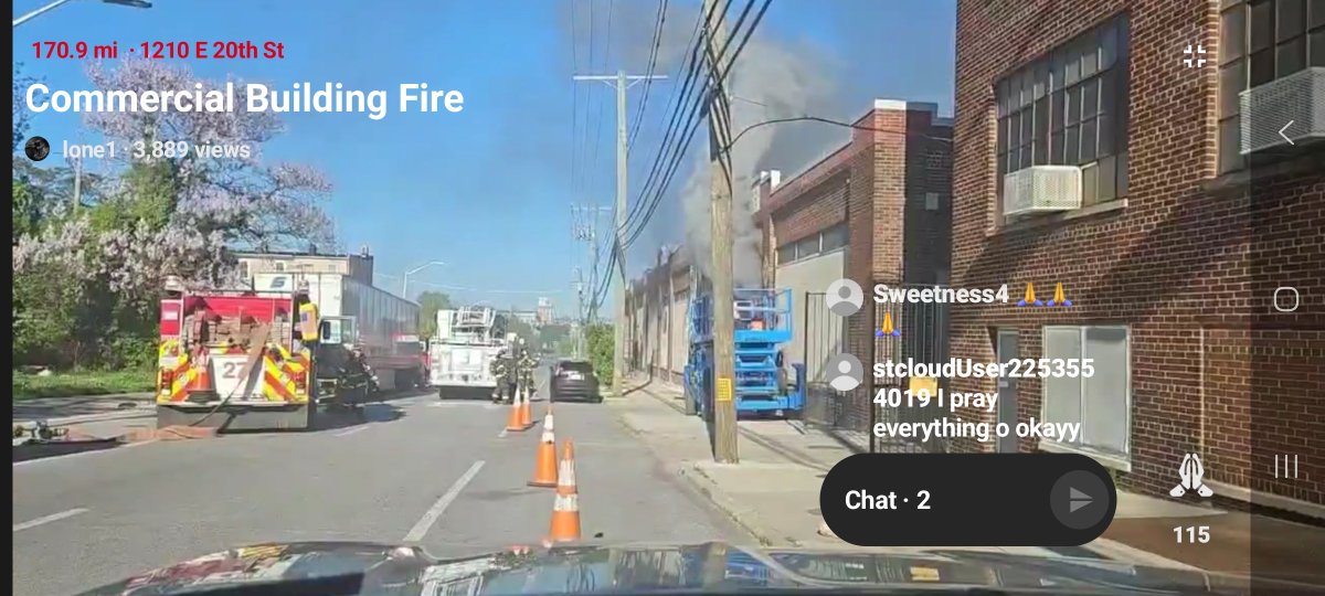 EmergencyStream's tweet image. 🚨 🔥 #BREAKING | MD | Baltimore | 2nd alarm warehouse fire | #Watch: go.citizen.com/whCkDWAfw2b
#Listen: scannerradio.app/?l=NjQ2OTQ