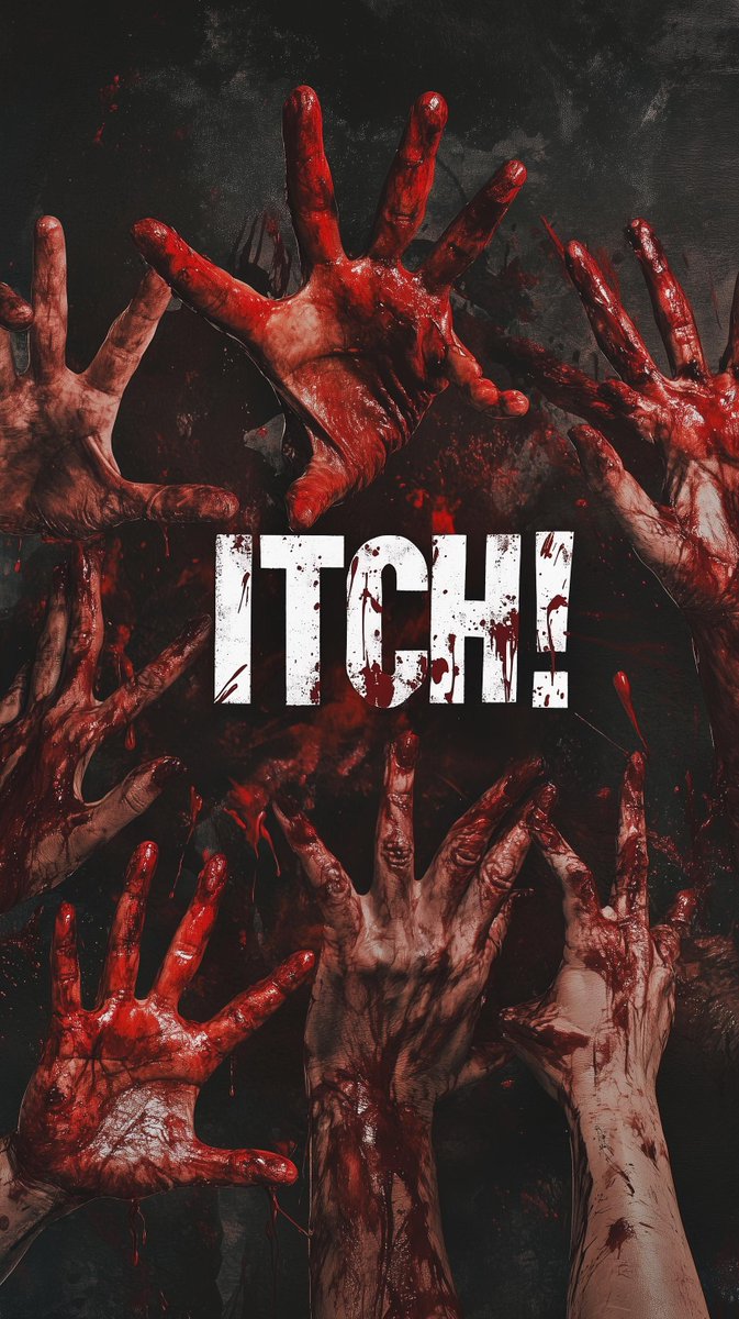 『ゾンビ』『ミスト』『28日後…』などに着想を得た痒み系ゾンビ映画『Itch!』ポスター。バリ・カン監督。 米配信中