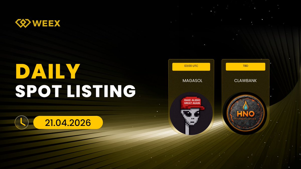 WEEX_Turkiye's tweet photo. 🔔 Yeni Listeleme Duyurusu 🔔
📅 03:00 — $MAGASOL @MAGA_Aliens
📅 TBA — $HNO @HNO_COIN
📱 Kayıt Ol: https://t.co/nqQ8he0lcS
📖 Detaylar: https://t.co/OMRkhm1PcW
#WEEXListing #HNO #MAGASOL https://t.co/OgtwLjSHQL
