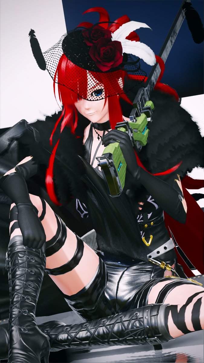 🌹ブラックローズ🌹
#PSO2NGS #PSO2NGS_SS 
#メンテの日なのでSSを貼る