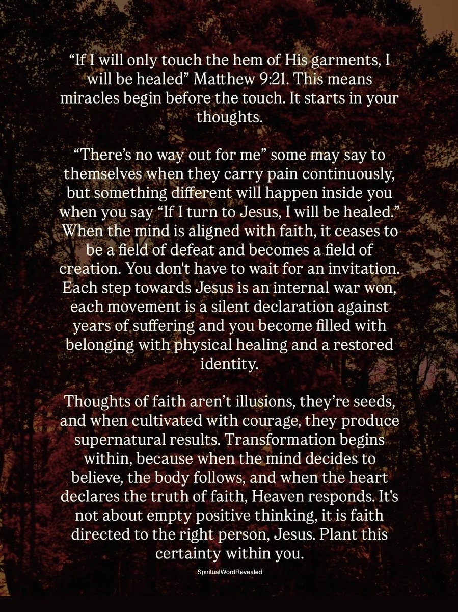 BrettaMarlene's tweet image. Touch Jesus in Faith, and your faith will make you well. 

#god #jesus #bibleverse #inspiringcontent #inspired #inspirational #bible #GodNeverFails #christ #motivate #motivation #motivationalquotes