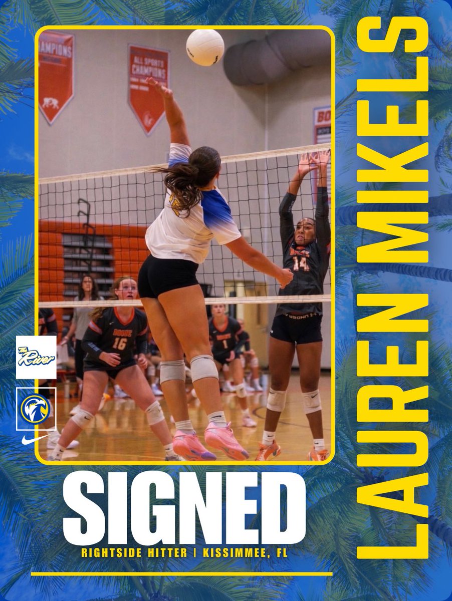 irscvb's tweet photo. COMING DOWN TO FT. PIERCE☀️🏐

Let’s welcome incoming freshman Lauren Mikels from Kissimmee, FL! We’re so excited to have you with us and can’t wait to have you here at The River💙💛 

Welcome HOME Lauren! 

#TheRiverWay | #RollRiver https://t.co/qU2PmsuW3Q