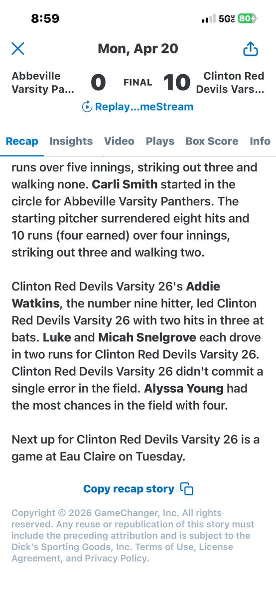HalleighC92261's tweet photo. Great team win last night versus Abbeville! 1-3 last night with 2 RBIs
#dodamage #teamluke #chssoftball #juniorseason #classof27 https://t.co/NqpwnH6B8R