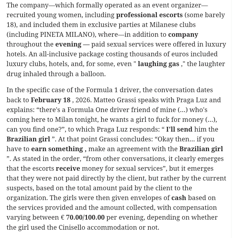 apparently this is from this year, but not any of the current drivers (as they were all in bahrain at the time). still, a really disgusting case, especially knowing everything that was behind it...