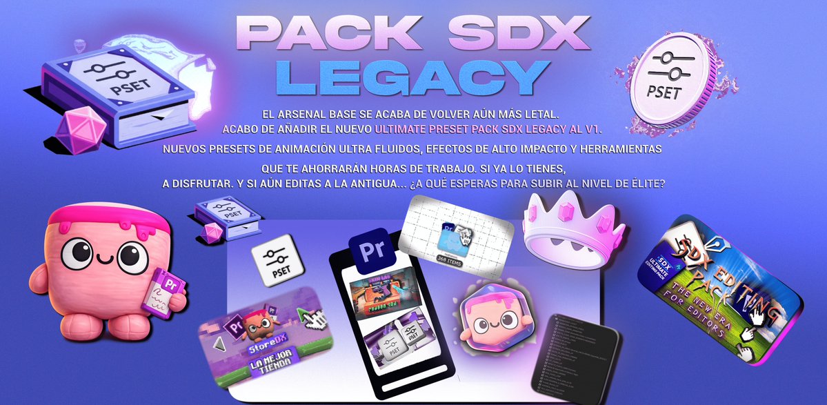 SdxOFICIAL's tweet image. 🚨 ¡VENTA ESPECIAL V1 SDX! 🚨
De €102 ➡️ A solo €69.99. 💸 Acceso de por vida. Compra única. Cero suscripciones.
Desbloquea tu verdadero potencial en Premiere Pro antes de que el contador llegue a cero. 👇 storedx.online/b/v1-sdx-ultim…

TAGS
#PremierePro #FlashSale #EdicionDeVideo