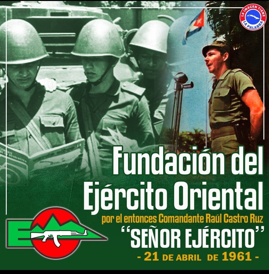 🇨🇺 Hoy, hace 65 años, nacía el valiente Ejército Oriental. ¡Gloria eterna a sus jefes, oficiales y combatientes! Su ejemplo de dignidad y patriotismo sigue guiando a Cuba. ¡Felicidades, héroes de Oriente!  #Cuba #EjércitoOriental #PatriaYMártires
<a href="/PartidoPCC/">Partido Comunista de Cuba</a> 
<a href="/PresidenciaCuba/">Presidencia Cuba 🇨🇺</a>
