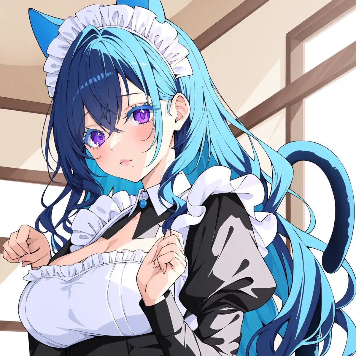 s_kinu_fan2a's tweet image. 遅くなっちゃってごめんなさい！
今からお部屋あけます～🌙

お部屋で一緒にイイコトしよ？🐾💜
#VLC #バーチャルライブチャット