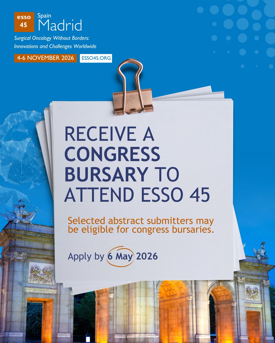 European Society of Surgical Oncology (ESSO) tweet media