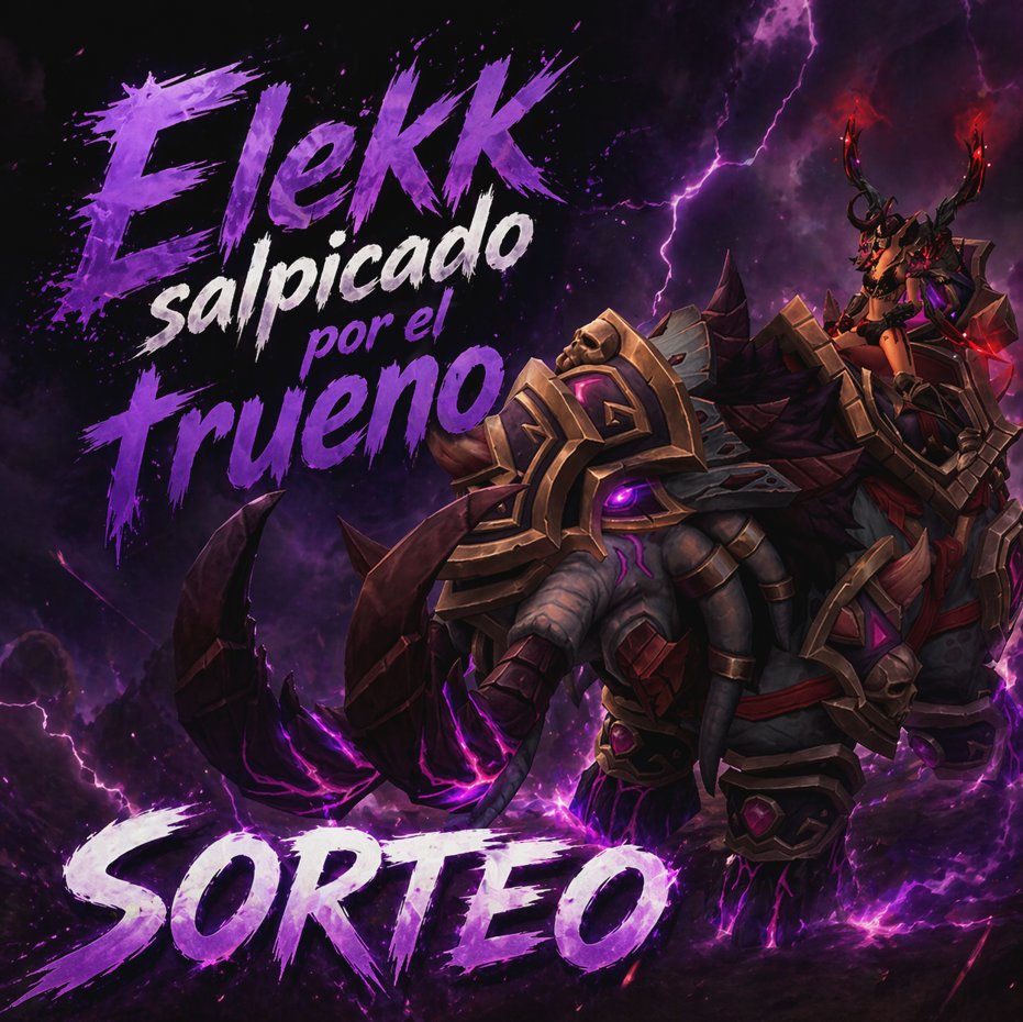 🎁 SORTEO – Elekk salpicado por el trueno ⚡

¿Quieres esta montura? Pues fácil:

✅ Sígueme
🔁 RT a este tweet
👀 Menciona a ese amigo coleccionista al que le vas a dar envidia
📅 Fecha límite: 24 de abril
¡Suerte a todos! 🍀 #WoW_Partner