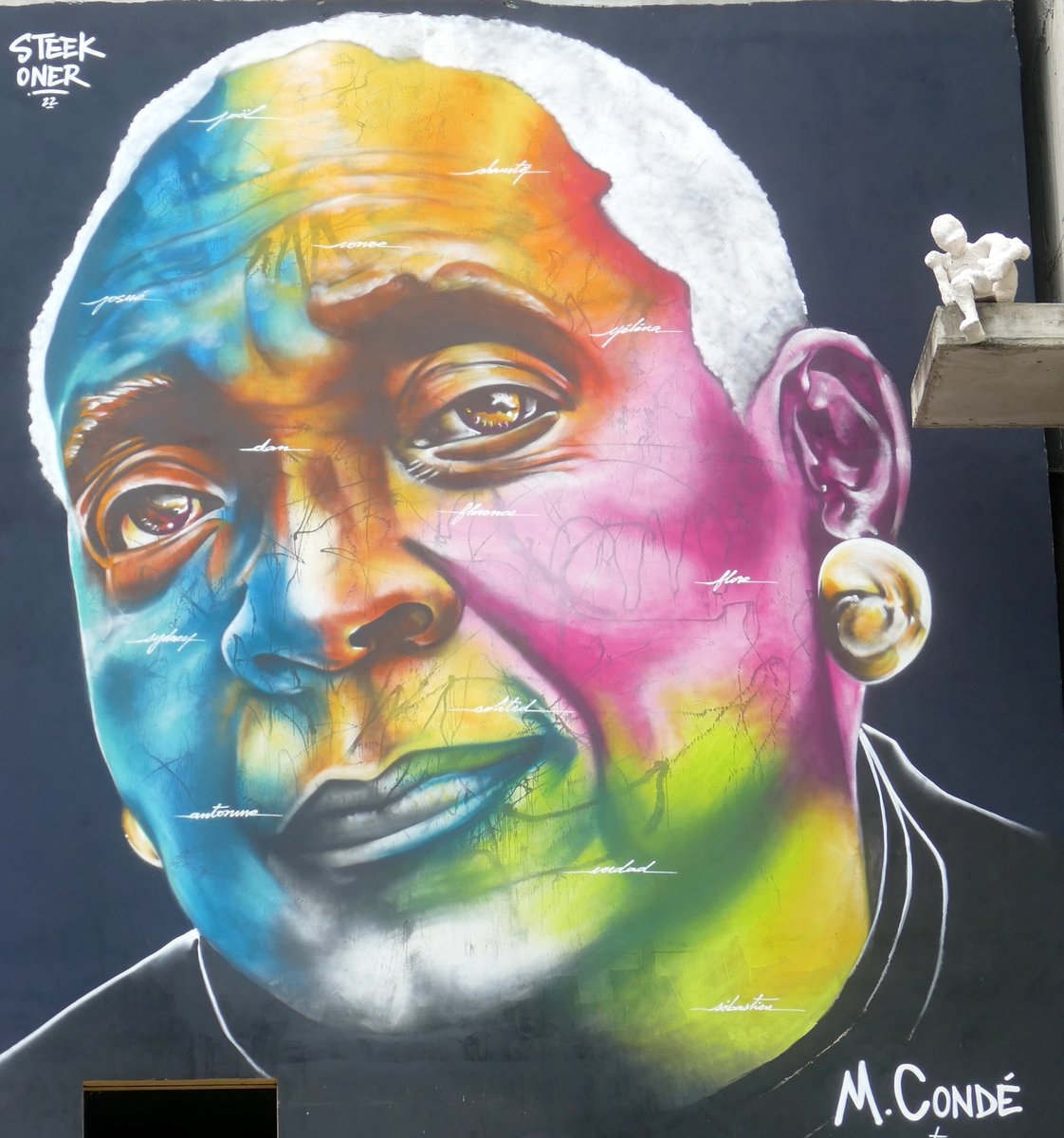 Si vous allez en Guadeloupe, je vous encourage à vous intéresser aux fresques de Street-Art... Voilà, une sélection de visages...
J'y avais consacré une bonne partie de mon dernier voyage: madikeravoyages.fr/NY4/crbst_43.h… 

#streetart #fresque #artdesrues #Guadeloupe #Madikéra