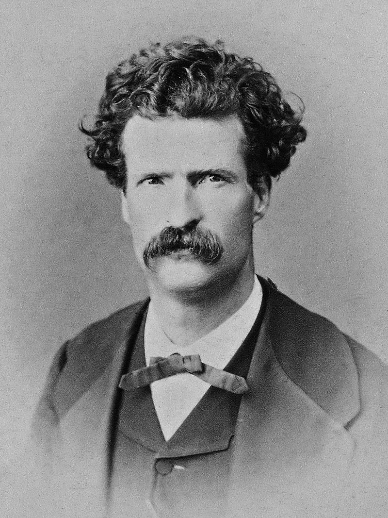 RIPTFF's tweet image. #RIP #OTD in 1910, author (The Adventures of Tom Sawyer, Adventures of Huckleberry Finn, A Connecticut Yankee in King Arthur's Court), humorist, Mark Twain died from a heart attack in Redding, Connecticut, aged 74. Woodlawn Cemetery, Elmira, New York. Twain was born two weeks