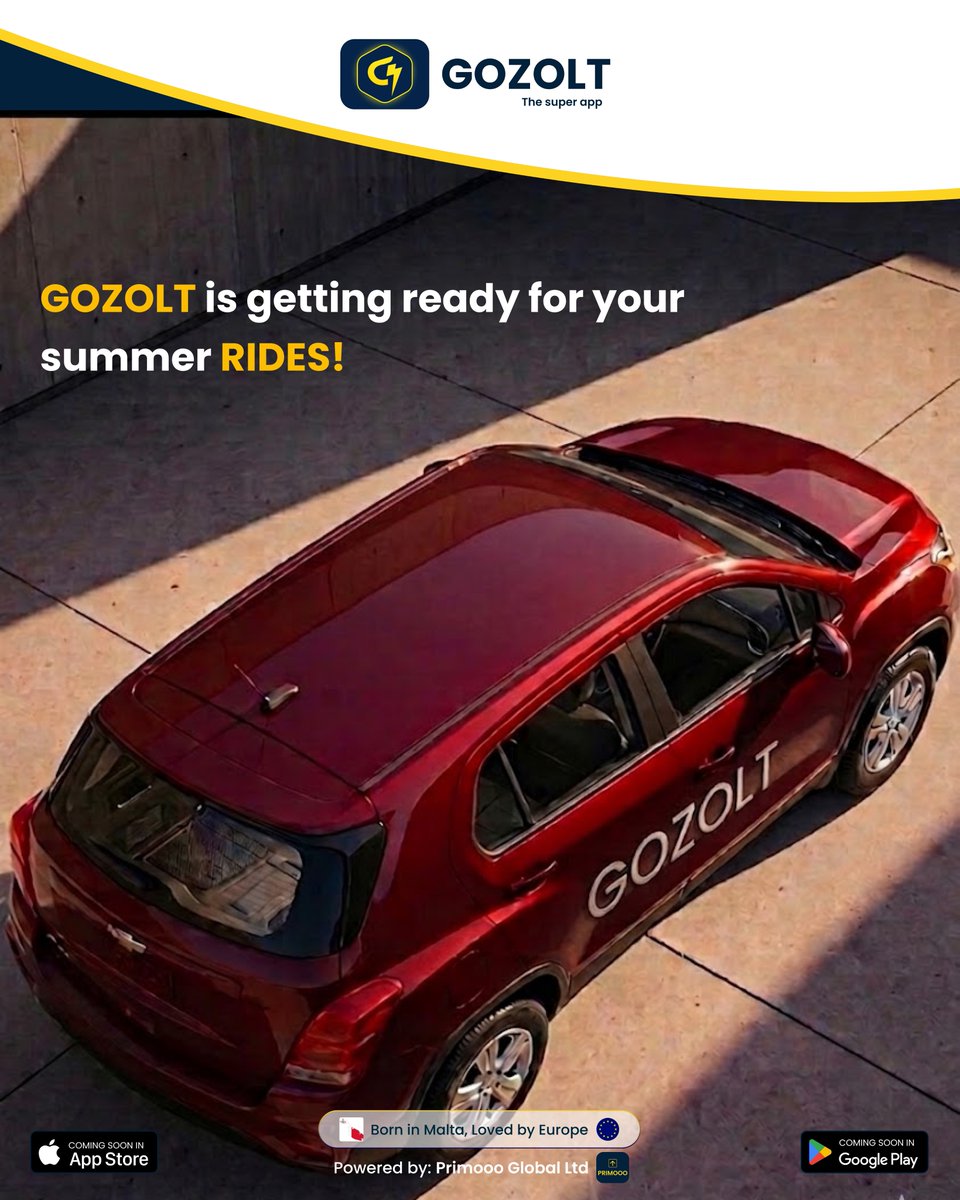 GozoltOfficial's tweet image. Preparing for summer, the smarter way.

Gozolt is building a more convenient travel experience for Malta.
Coming soon, Stay tuned!
#Gozolt #Malta #SummerTravel #Mobility #ComingSoon
