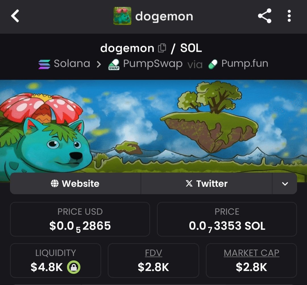 keyholdermax01's tweet image. CTUKtuWxY1cX35brrGmGv5kbbKPkQHC1isrN5gRSpump

Dogemon solar beam will be huge and it will make it to the moon

#Pokémon #doge