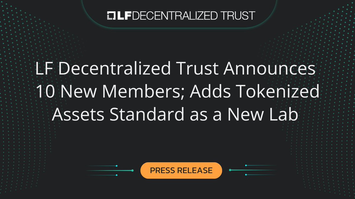 LF Decentralized Trust tweet media