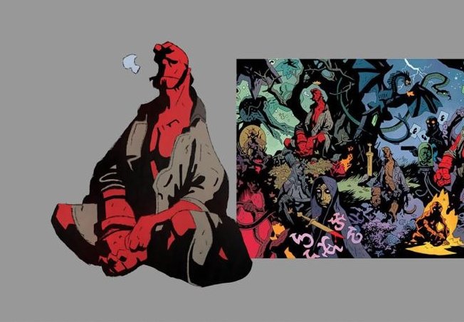 PixeledBeard's tweet photo. Mignola style practice https://t.co/7FahjyKywD