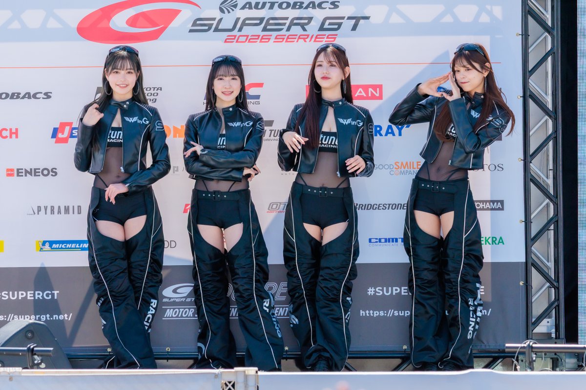RockMan_Kazu's tweet image. 2026 AUTOBACS SUPER GT Rd.1 OKAYAMA
#WinG 🏁
#川田明日未 さん✨@asuminmin217
#阿比留あんな さん✨@anna_abirun
#八乙女あんな さん✨@anchandesu_0119
#櫻木はるさん✨@haru__sakuragi

#SUPERGT #RA #レースアンバサダー #RQ