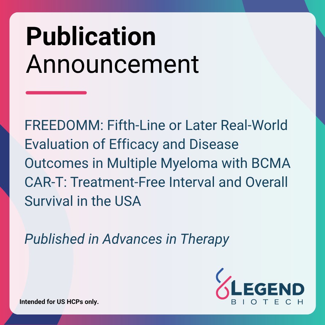 Legend Biotech Medical Affairs tweet media