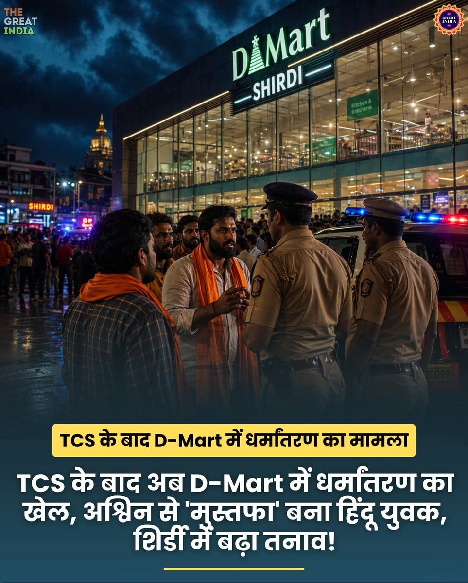 शिर्डी के D'Mart में भी जिह!दी खेल चालू है ... 
धीरे धीरे सभी कॉरपोरेट की सच्चाई सामने आ रही है..….