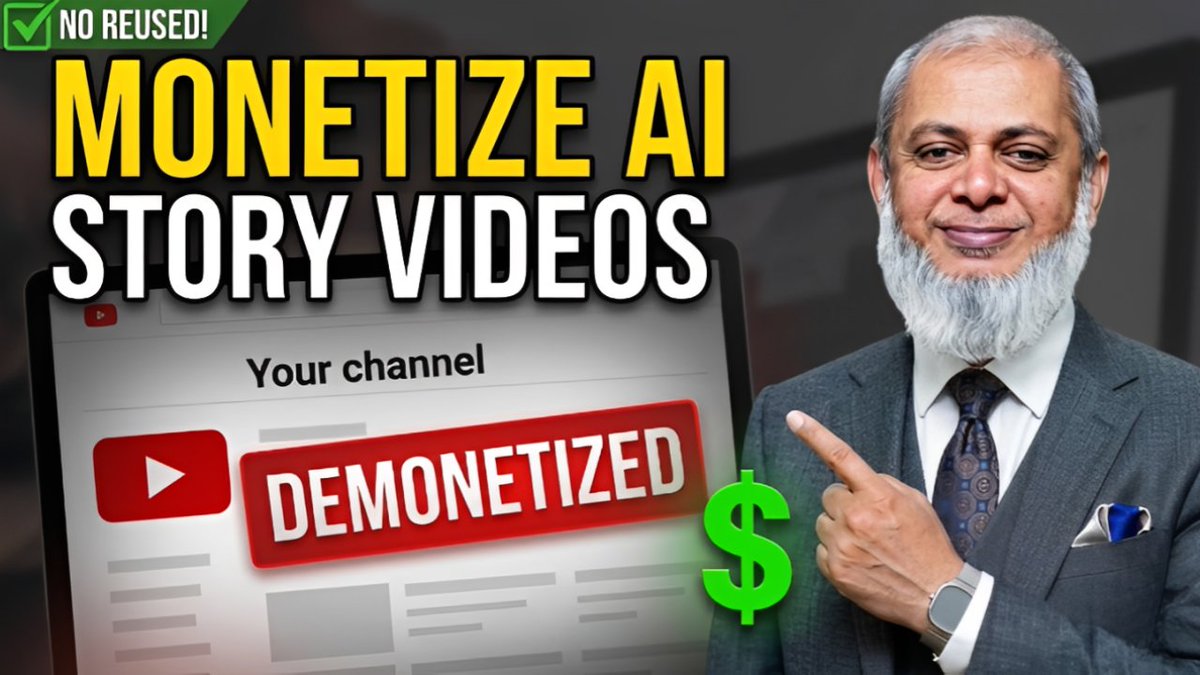 yttechmentor's tweet image. How to Monetize AI Story Videos? No Reused Content Problem youtu.be/gVqFrGjvowA?si… via @YouTube 

#youtubetips #youtubegrowth #yttechmentor
