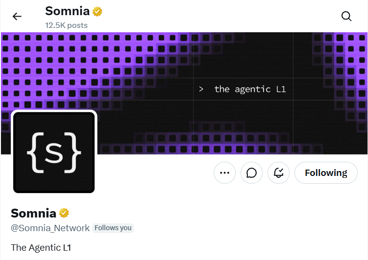 Somnia is the Agentic L1 Stay with {s}omnia #SOMI @Somnia_Network