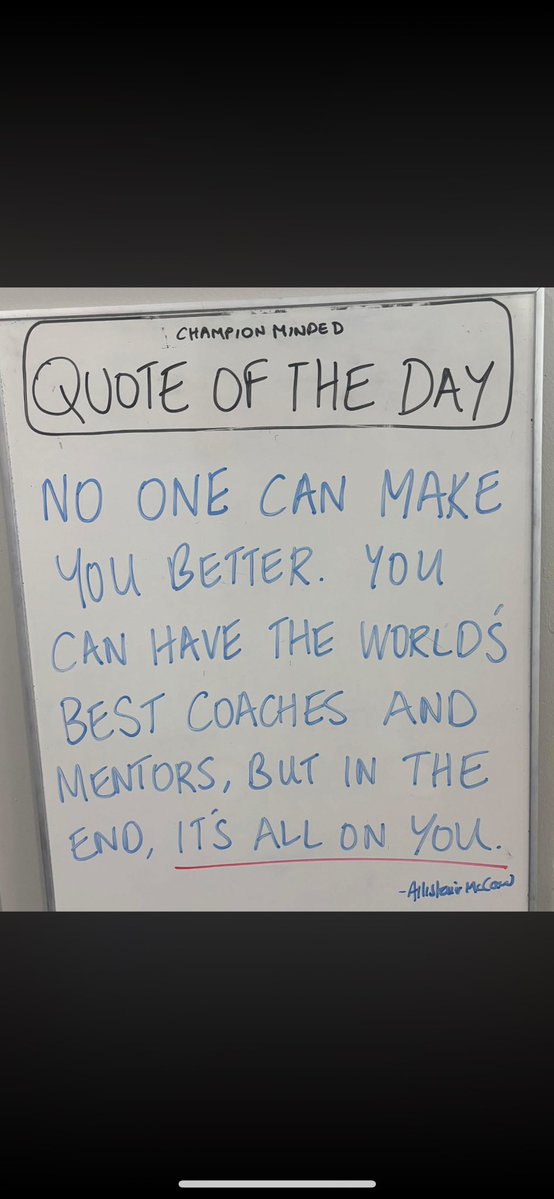 Coach_Albright's tweet image. It’s all on you.

The lessons. The prep. The advice.

It’s means nothing if YOU don’t take it and use it.

#NeverSettle