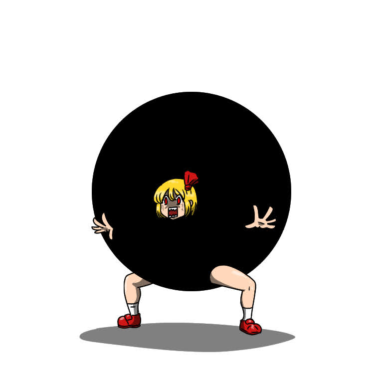 #自分で描いたお気に入りのルーミアを貼ってけ 